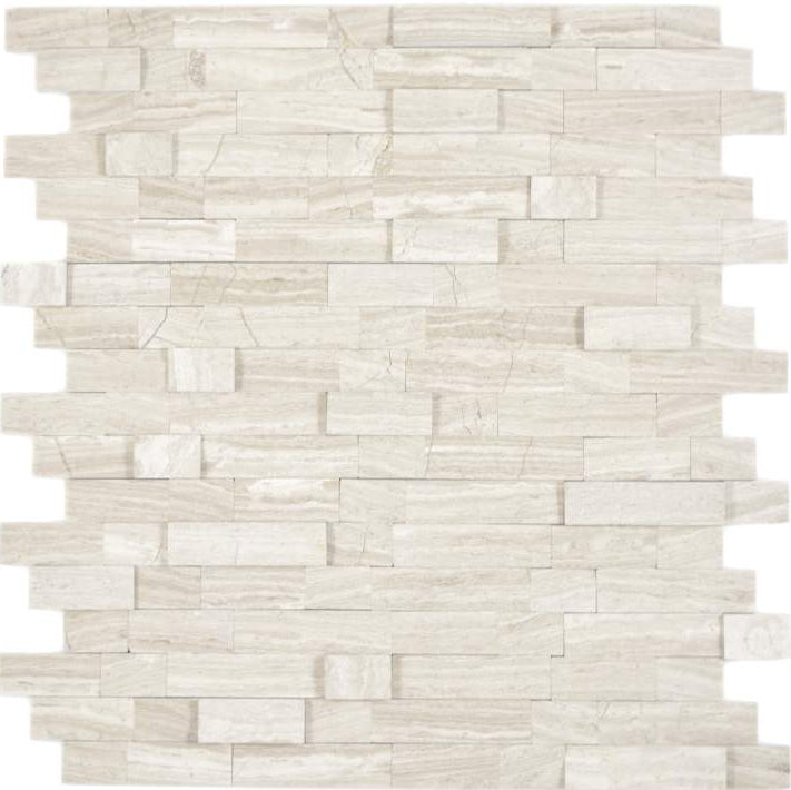 3D Selbstklebende Marmor Grau Mosaikfliese