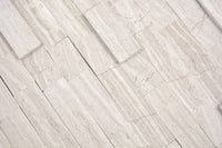 3D Selbstklebende Marmor Grau Mosaikfliese Matt