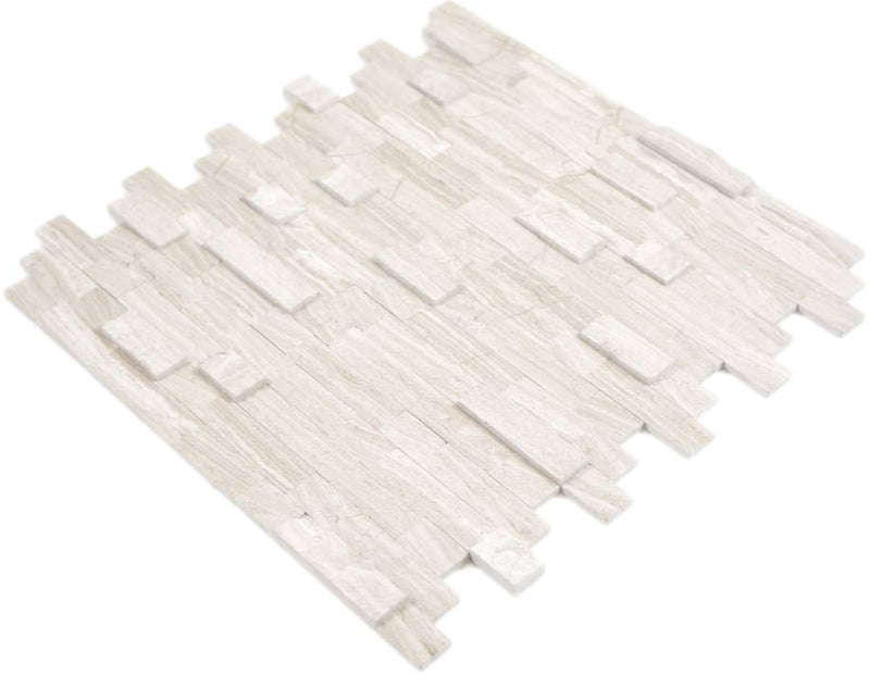 3D Selbstklebende Marmor Grau Mosaikfliese Muster Plättli