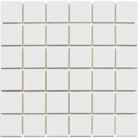 Weiss Matt Quadrat Porzellan Mosaik Fliese