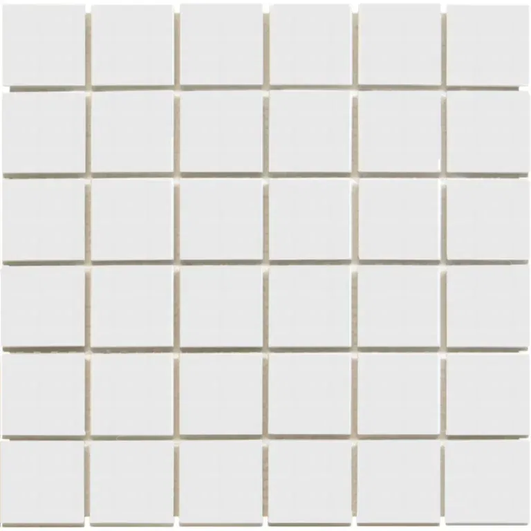 Weiss Matt Quadrat Porzellan Mosaik Fliese