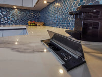 Aegean Blue | Premium Hexagon Glasmosaik Fliese
