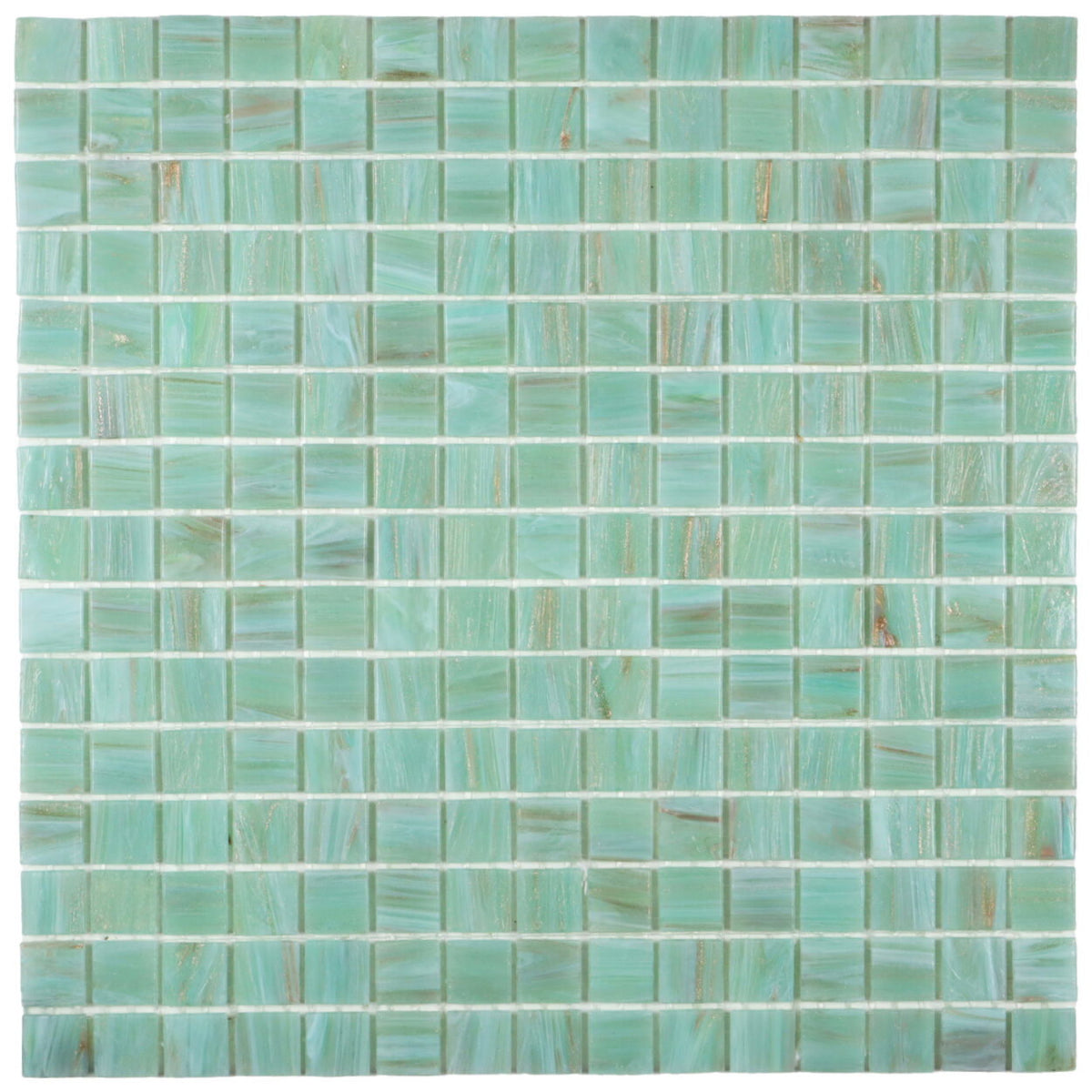 Agua Grün Körnig Quadrat Glas Mosaik Fliese
