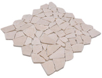 Alba Steinbruch Marmor Mosaikfliese Kiesel