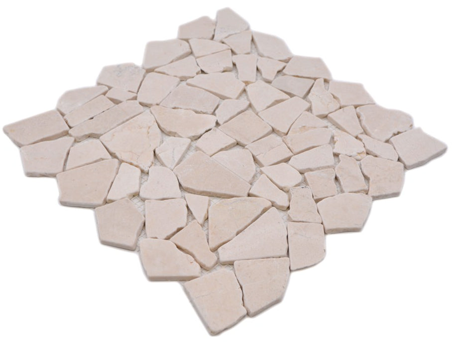 Alba Steinbruch Marmor Mosaikfliese Kiesel