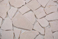 Alba Steinbruch Marmor Mosaikfliese Weiss