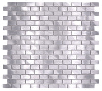 Aluminium Silber Metall Mosaikfliesen