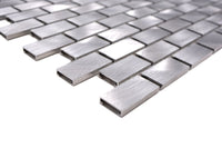 Aluminium Silber Metall Mosaikfliesen Wand Fliesen