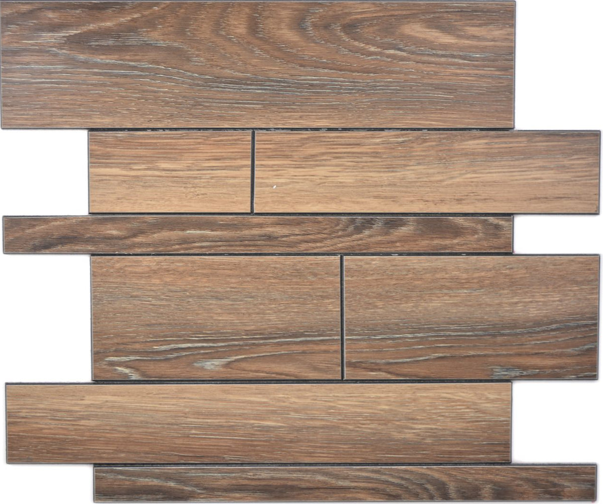 Aluminium und Metall Fliese Selbstklebend Holz Optik