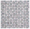 Antarktis Mix Silber Crystal Mosaikfliese