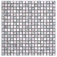 Antarktis Mix Silber Crystal Mosaikfliese