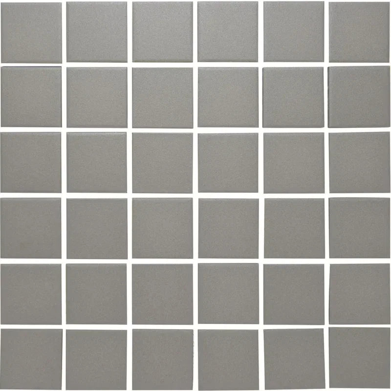 Anthrazit Grau Matt R11 Isabelle Quadrat Mosaik Fliese