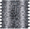 Anthrazit Schwarz Glanz Mosaikfliese