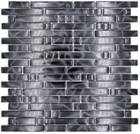 Anthrazit Schwarz Glanz Mosaikfliese
