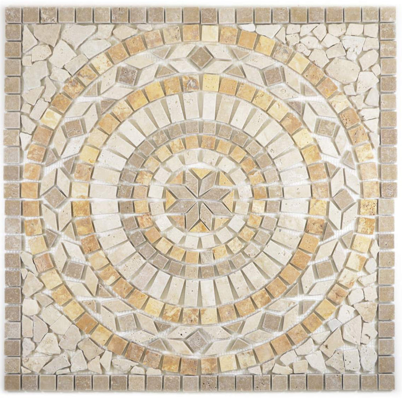 Antique Rom Naturstein Travertine Mosaikfliese