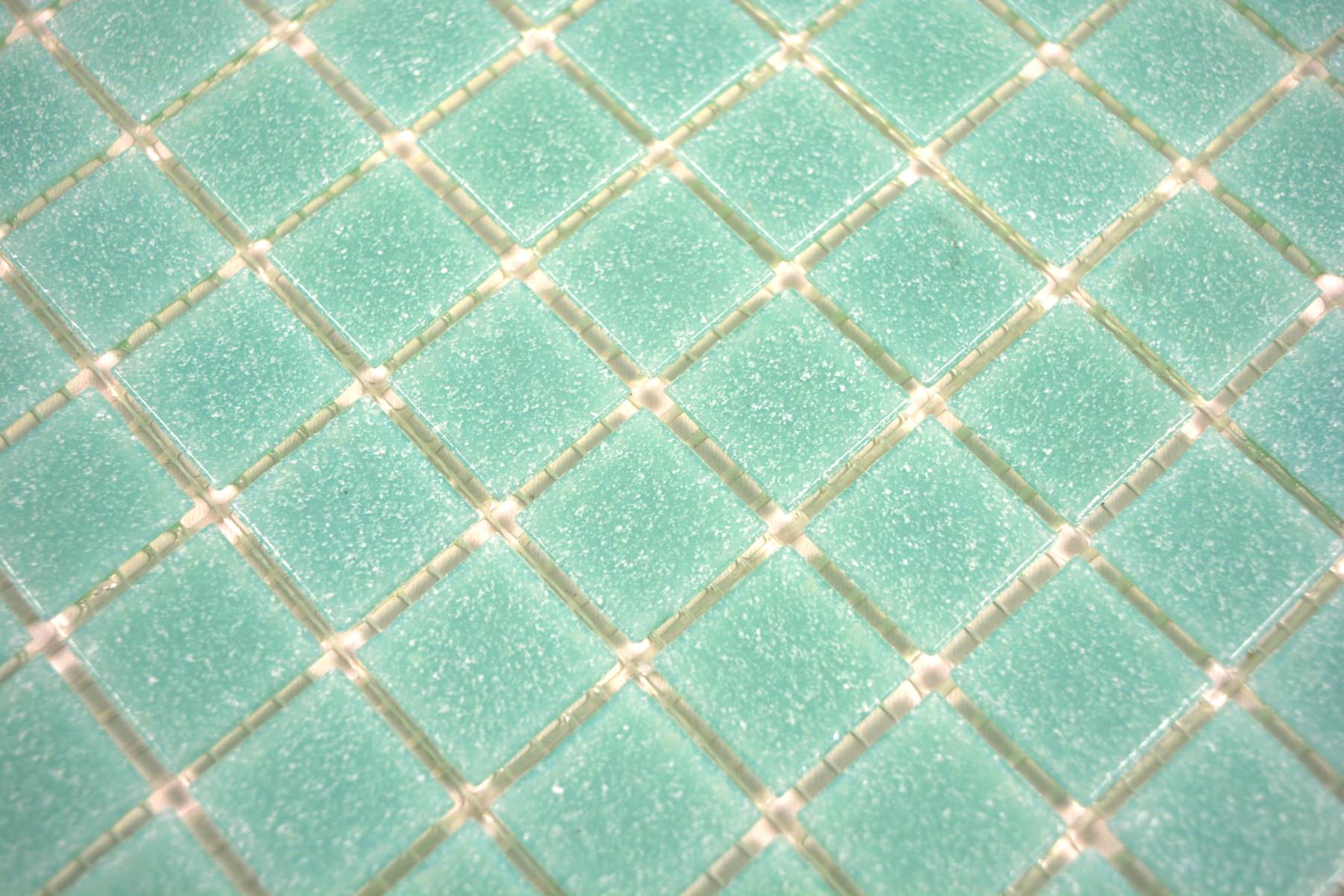 Aqua Mint Grün Glasmosaik 20x20 mm Plättli