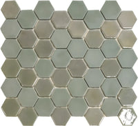 Aqua Pastell Grün Hexagon Glas Mosaikfliese