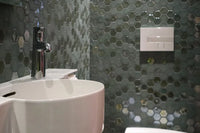 Aqua Pastell Grün Hexagon Glas Mosaikfliese Wand Fliesen Online Kaufen