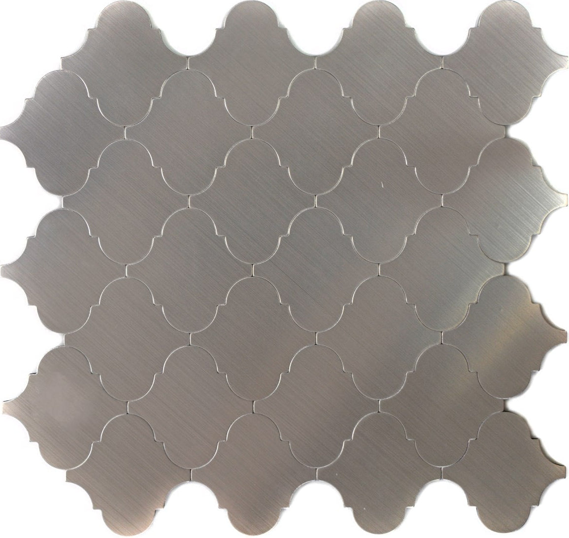 Arabesque Silber Mosaikfliese Sevilla