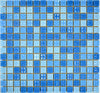 Atlantic Blau Mix Pixel Glas Mosaikfliese für Bad und Küche Schweiz