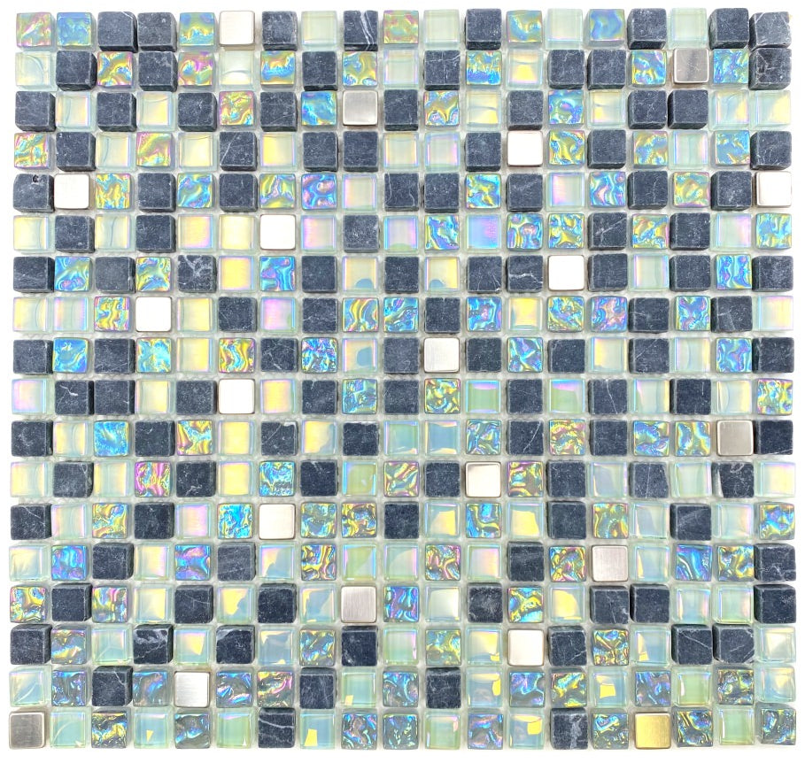 Atlantik Lagoon Grün Blau Mosaikfliese