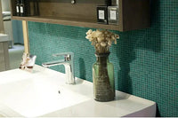 Badezimmer Blau Glas Mosaik Fliese