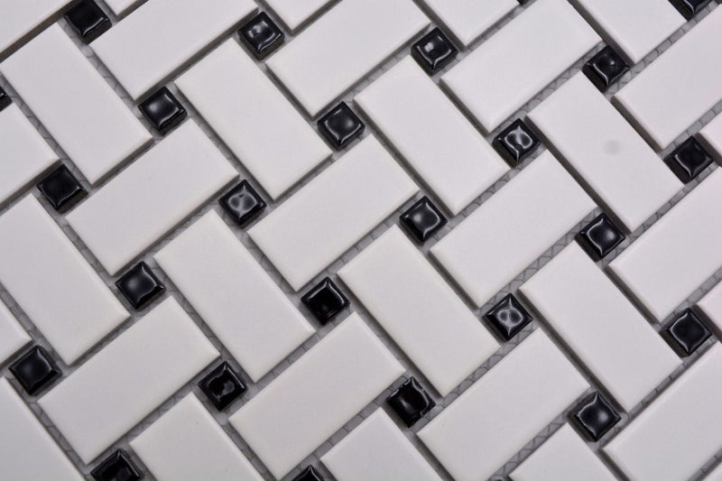 Basketweave Flechtmuster Schachbrett Mosaikfliese