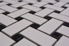 Basketweave Flechtmuster Schachbrett Mosaikfliese