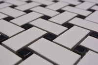 Basketweave Flechtmuster Schachbrett Mosaikfliese