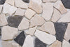 Beige Anthrazit Bruch Kieselstein Marmor Mosaikfliesen