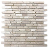 Beige Brick Marmor Mauerverbandoptik Mosaikfliese