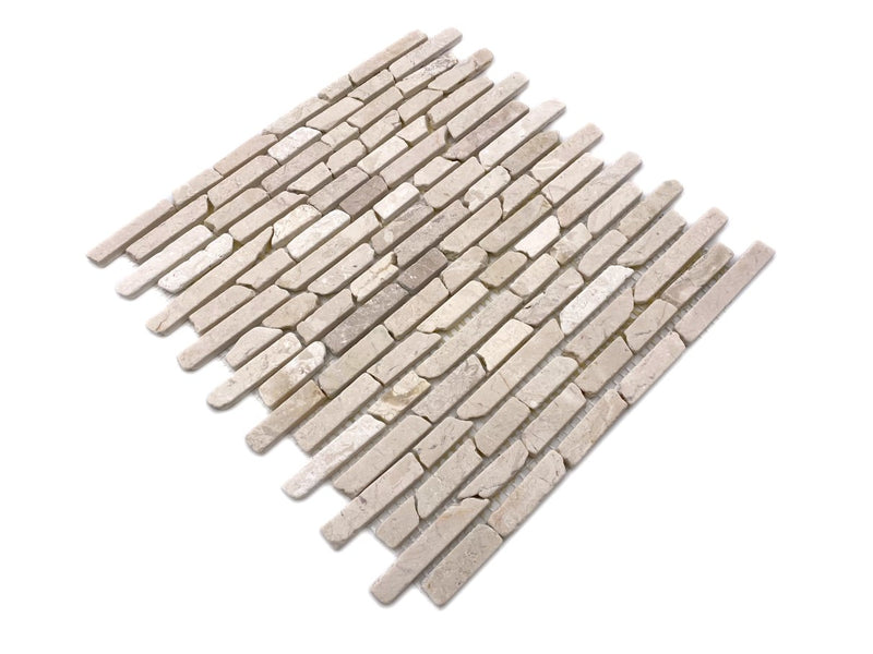 Beige Brick Marmor Mauerverbandoptik Mosaikfliesen Online Kaufen