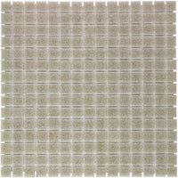 Beige Grau Körnig Quadrat Glas Mosaik Fliese