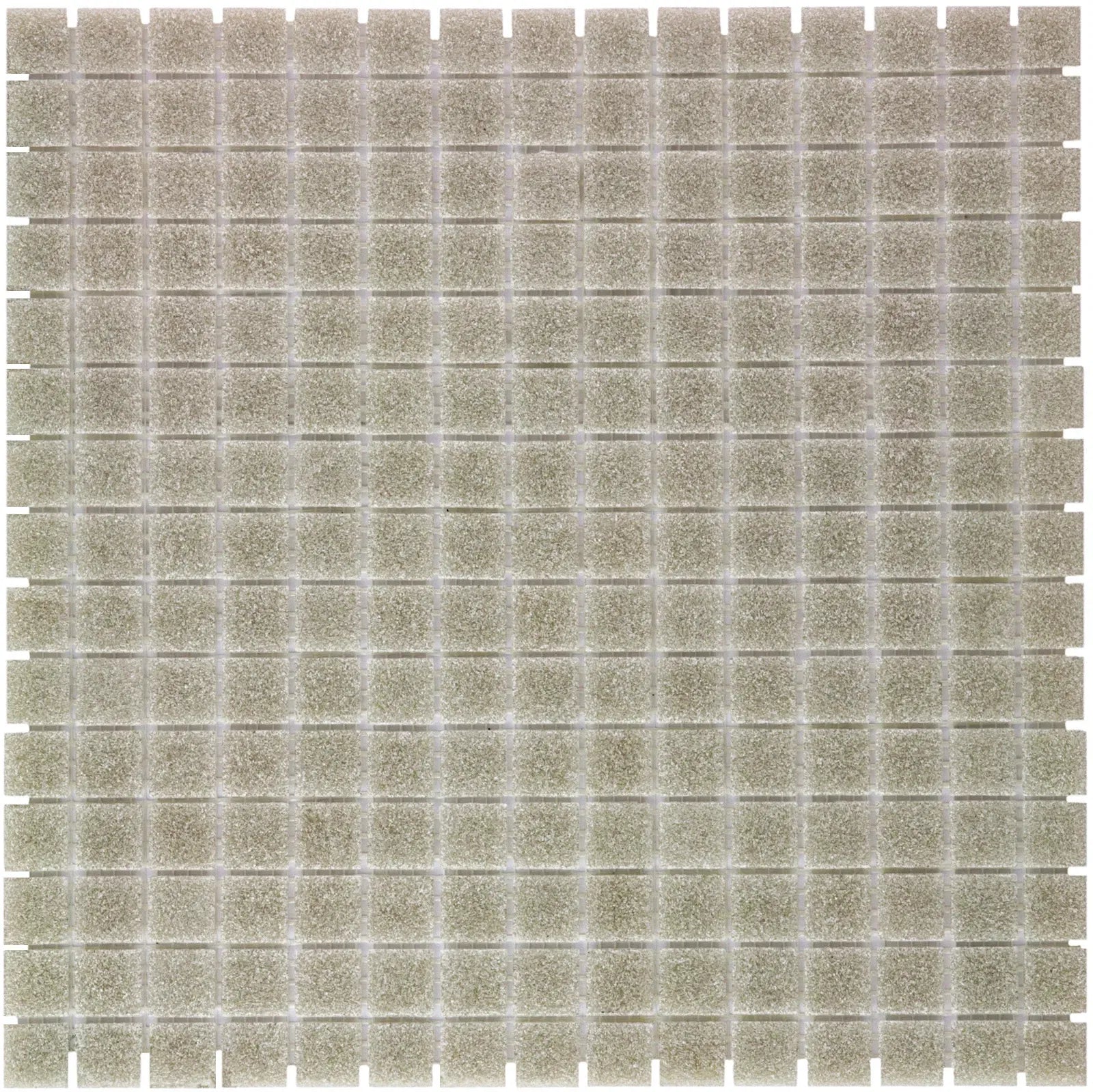 Beige Grau Körnig Quadrat Glas Mosaik Fliese