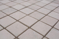 Beige Marmor Matt Quadrat Mosaikfliesen