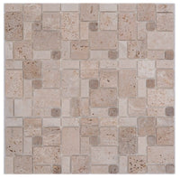 Beige Travertin Selbstklebend Mosaikfliese