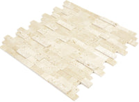 Beige Ziegel Marmor 3D Mosaikfliese Selbstklebend Design
