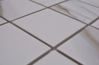 Berlin Keramik Mosaikfliese Weiss Beige