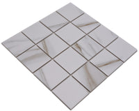 Berlin Keramik Mosaikfliese Weiss Plättli