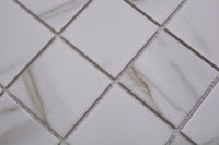 Berlin Keramik Mosaikfliese Weiss Quadrat