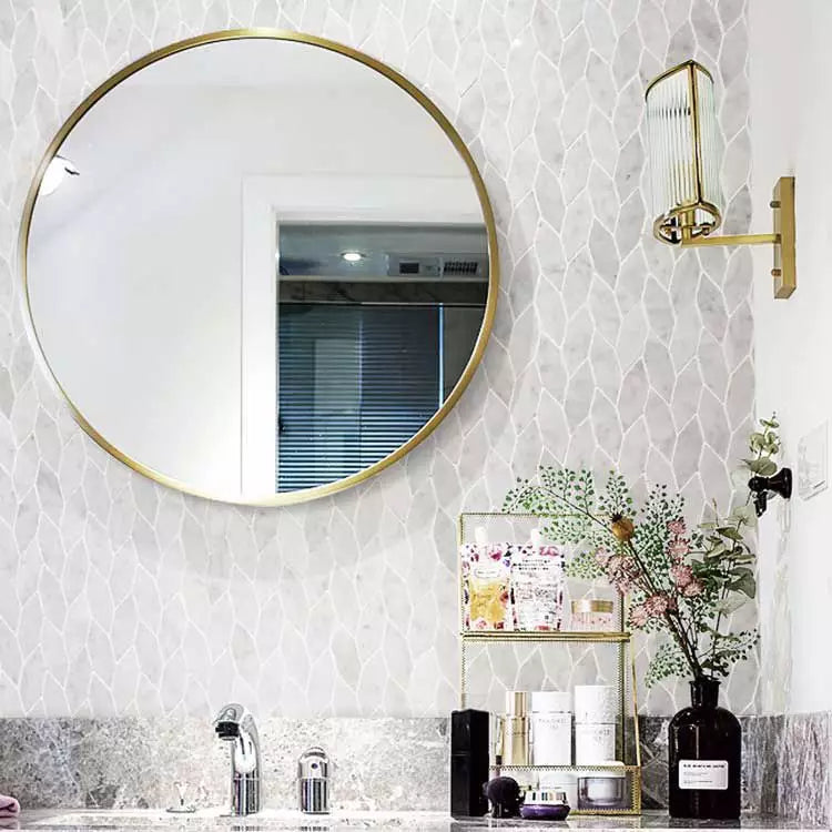 Weiss Carrara Marmor Mosaik Fliesen