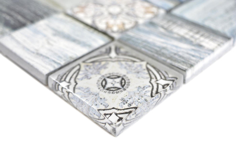 Blau Crystal Muster Holzoptik Mosaikfliese Muster Mosaike Online Kaufen