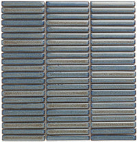 Blau Grau KitKat Mini Glanz Porzellan Mosaikfliese