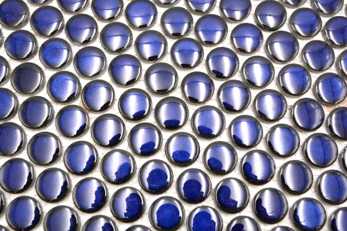 Blau Knopf Mosaikfliesen