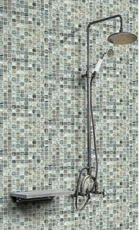 Blau Crystal Mix Mosaikfliesen - Dusch und Bad Fliesen