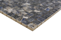 Blau Schwarz Keramik Mosaik Wand und Boden Fliese