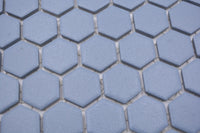 Blaue Hexagon Anti Rutsch Mosaik Fliese