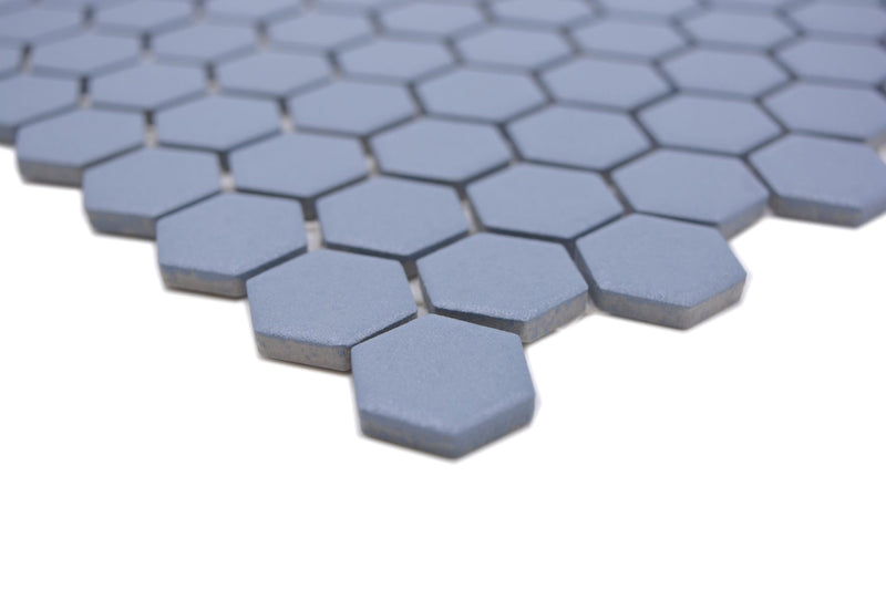 Blaue Hexagon Anti Rutsch Mosaik Fliese