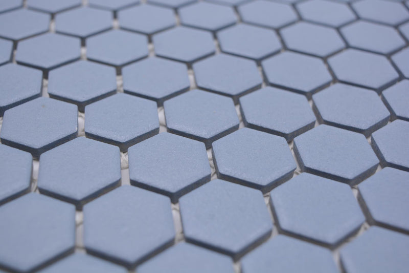 Blaue Hexagon Anti Rutsch Mosaik Fliese