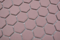 Bordeaux Hexagon Anti Rutsch Mosaik Fliese